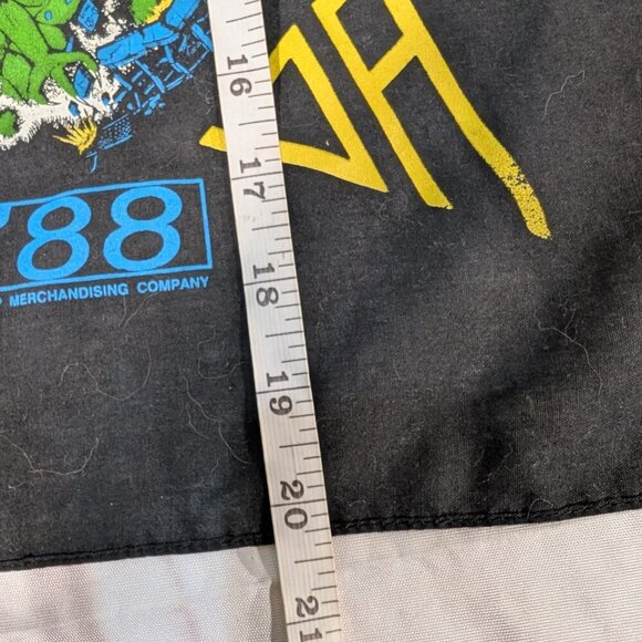 Vintage Van Halen Souvenir Monsters Of Rock Tour 1988 Rock Headband Bandana - Picture 4 of 6